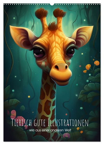 Tierisch gute Illustrationen wie aus einer anderen Welt (Wandkalender 2027 DIN A2 hoch) CALVENDO Monatskalender