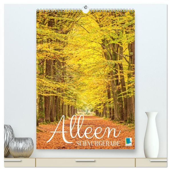 Alleen: Schnurgerade (hochwertiger Premium Wandkalender 2027 DIN A2 hoch) Kunstdruck in Hochglanz