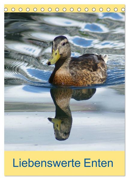 Liebenswerte Enten (Tischkalender 2027 DIN A5 hoch) CALVENDO Monatskalender