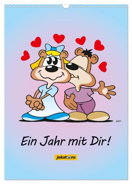 Ein Jahr mit Dir! (Wandkalender 2027 DIN A3 hoch) CALVENDO Monatskalender