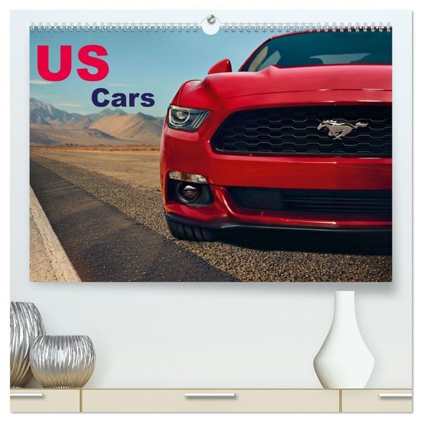 US Cars Kalender (hochwertiger Premium Wandkalender 2027 DIN A2 quer) Kunstdruck in Hochglanz