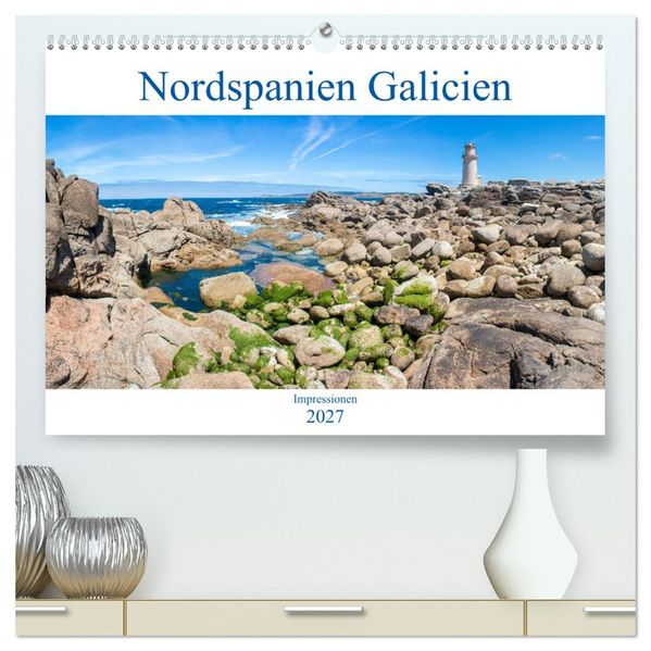 Nordspanien Galicien (hochwertiger Premium Wandkalender 2027 DIN A2 quer) Kunstdruck in Hochglanz