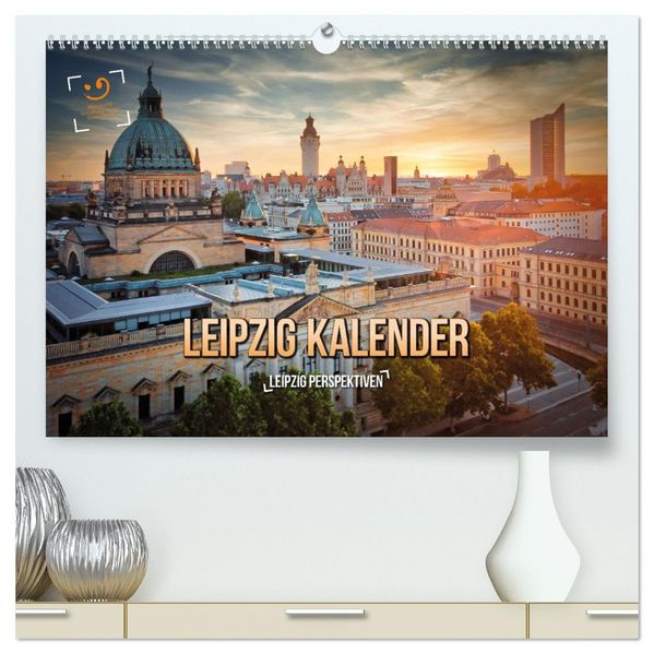 Leipzig Kalender Perspektiven (hochwertiger Premium Wandkalender 2027 DIN A2 quer) Kunstdruck in Hochglanz