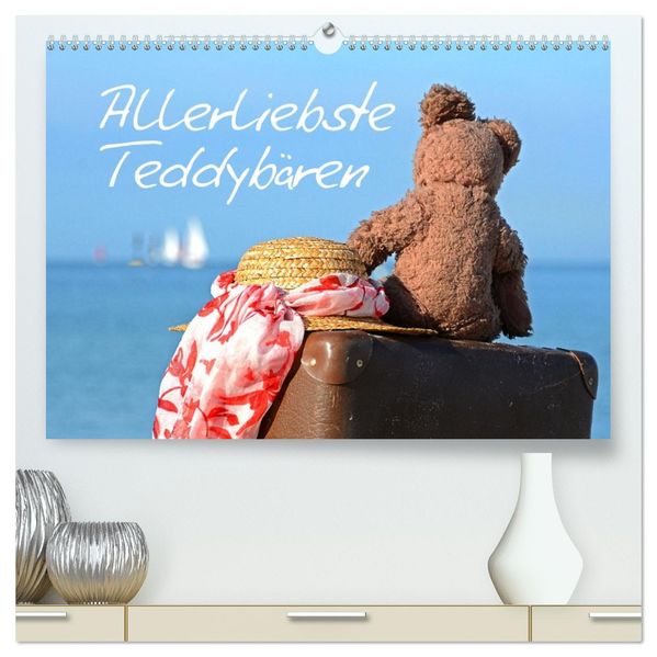 Allerliebste Teddybären (hochwertiger Premium Wandkalender 2027 DIN A2 quer) Kunstdruck in Hochglanz