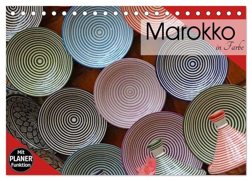 Marokko in Farbe (Tischkalender 2027 DIN A5 quer) CALVENDO Monatskalender