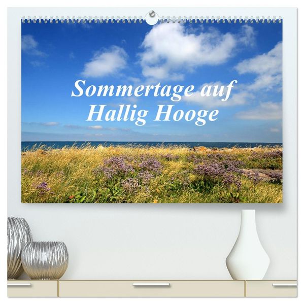 Sommertage auf Hallig Hooge (hochwertiger Premium Wandkalender 2027 DIN A2 quer) Kunstdruck in Hochglanz