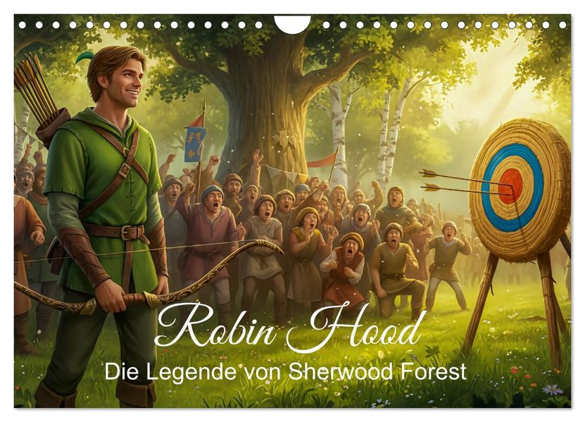 Robin Hood - Die Legende von Sherwood Forest (Wandkalender 2027 DIN A4 quer) CALVENDO Monatskalender