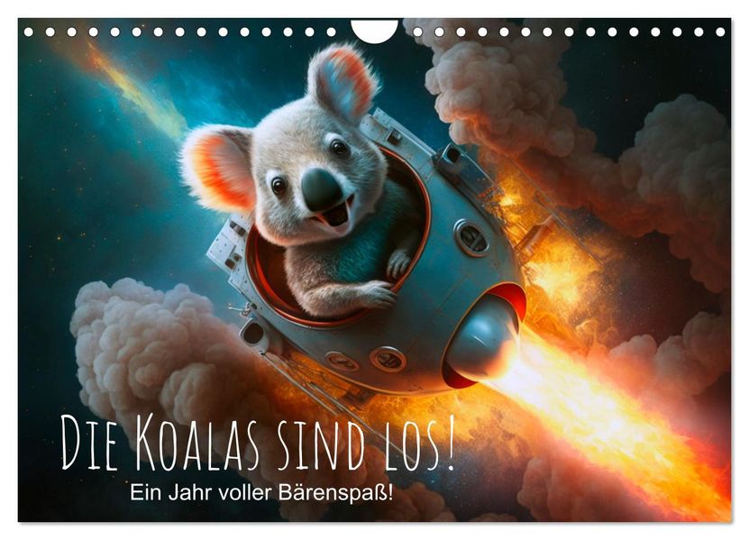 Die Koalas sind los! Ein Jahr voller Bärenspaß (Wandkalender 2027 DIN A4 quer) CALVENDO Monatskalender