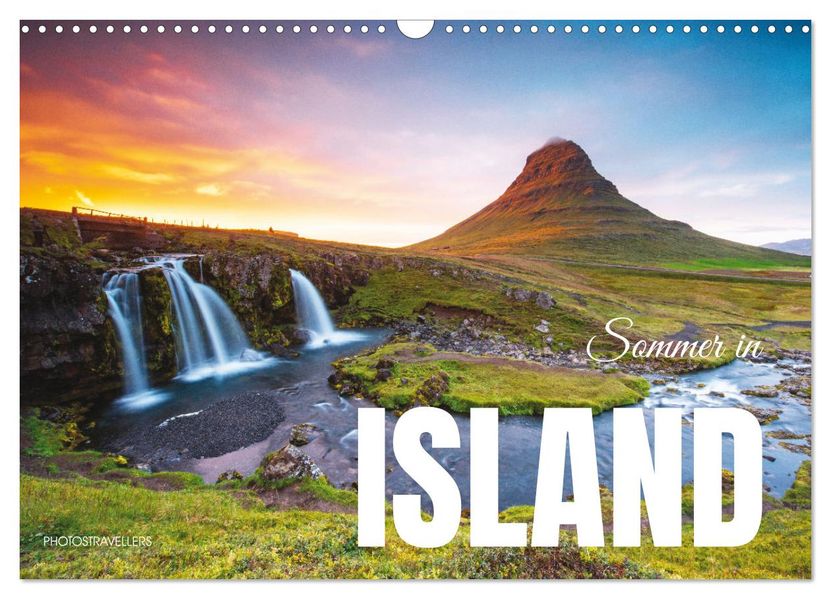 Sommer in Island (Wandkalender 2027 DIN A3 quer) CALVENDO Monatskalender