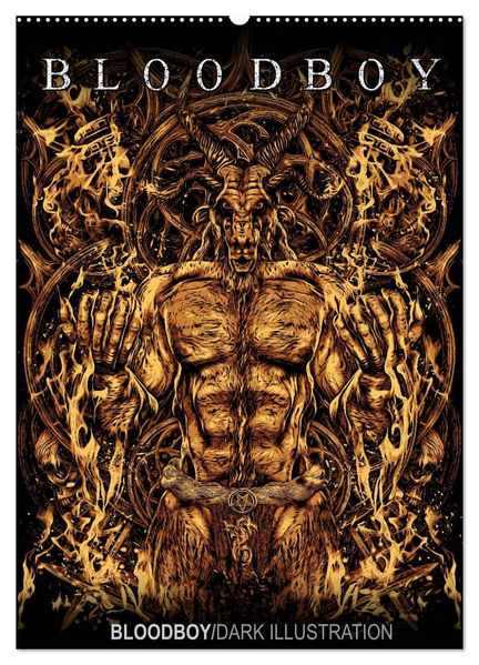 BLOODBOY/DARK ILLUSTRATION (Wandkalender 2027 DIN A2 hoch) CALVENDO Monatskalender