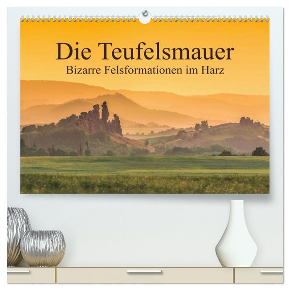 Die Teufelsmauer - Bizarre Felsformationen im Harz (hochwertiger Premium Wandkalender 2027 DIN A2 quer) Kunstdruck in Hochglanz