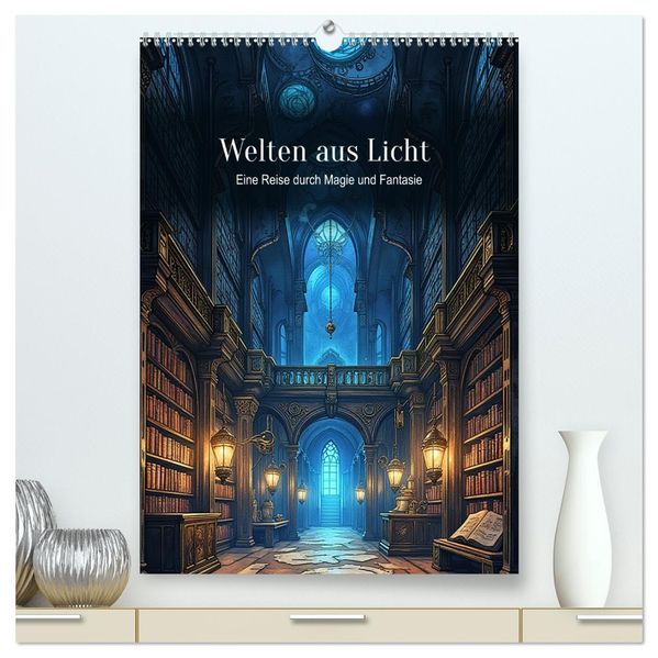 Welten aus Licht - Eine Reise durch Magie und Fantasie (hochwertiger Premium Wandkalender 2027 DIN A2 hoch) Kunstdruck in Hochglanz
