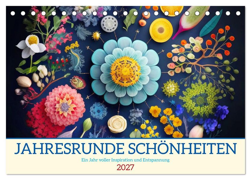 Jahresrunde Schönheiten (Tischkalender 2027 DIN A5 quer) CALVENDO Monatskalender
