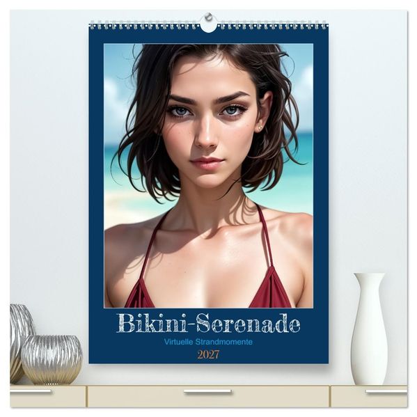 Bikini-Serenade (hochwertiger Premium Wandkalender 2027 DIN A2 hoch) Kunstdruck in Hochglanz