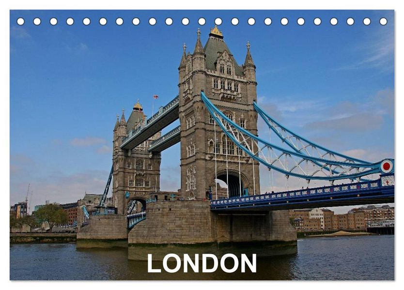 London (Tischkalender 2027 DIN A5 quer) CALVENDO Monatskalender
