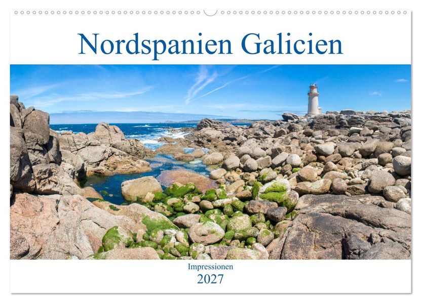 Nordspanien Galicien (Wandkalender 2027 DIN A2 quer) CALVENDO Monatskalender