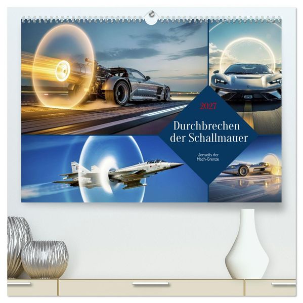 Durchbrechen der Schallmauer (hochwertiger Premium Wandkalender 2027 DIN A2 quer) Kunstdruck in Hochglanz