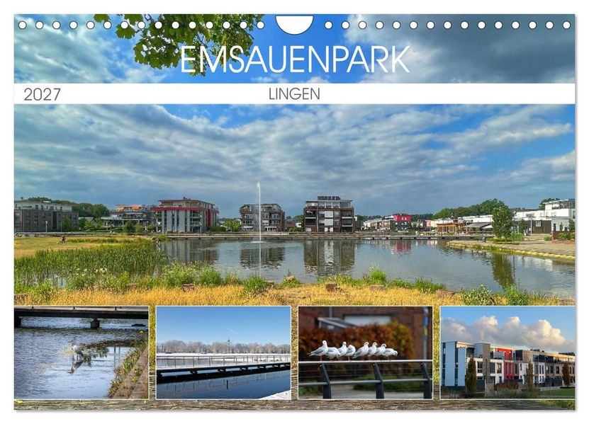 Emsauenpark Lingen (Wandkalender 2027 DIN A4 quer) CALVENDO Monatskalender
