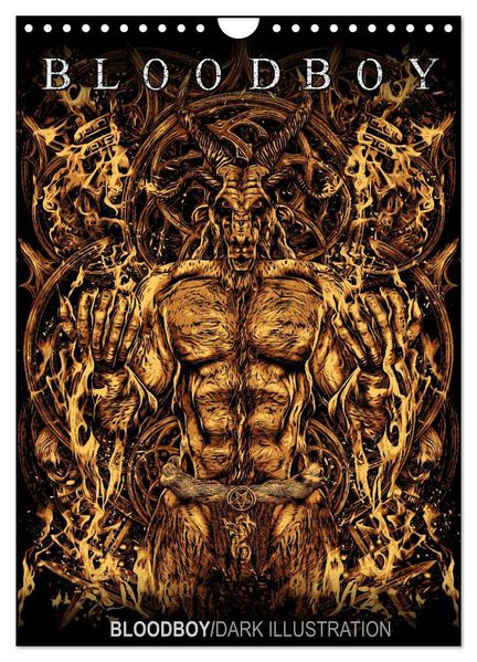 BLOODBOY/DARK ILLUSTRATION (Wandkalender 2027 DIN A4 hoch) CALVENDO Monatskalender