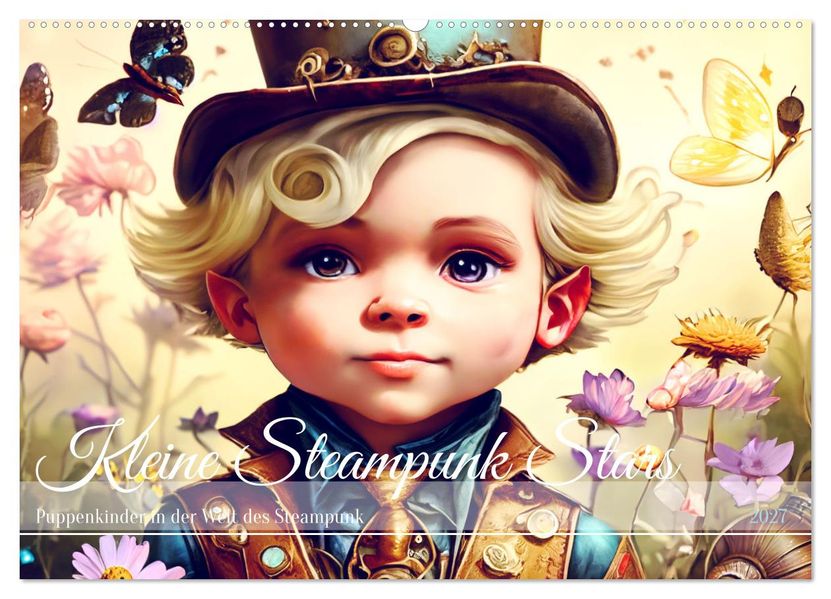 Kleine Steampunk Stars (Wandkalender 2027 DIN A2 quer) CALVENDO Monatskalender