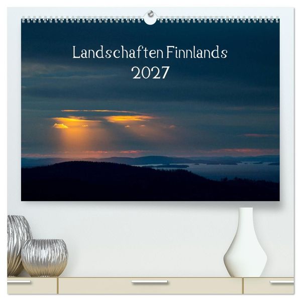 Landschaften Finnlands (hochwertiger Premium Wandkalender 2027 DIN A2 quer) Kunstdruck in Hochglanz