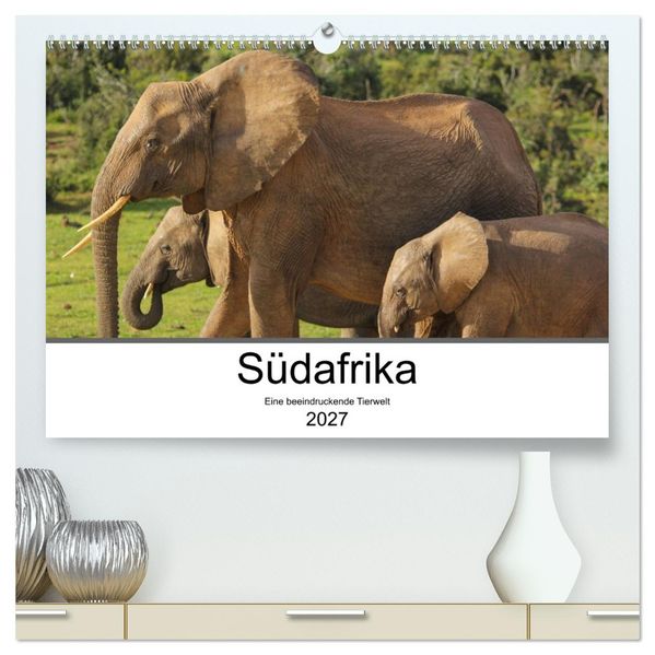 Südafrika - Eine beeindruckende Tierwelt (hochwertiger Premium Wandkalender 2027 DIN A2 quer) Kunstdruck in Hochglanz
