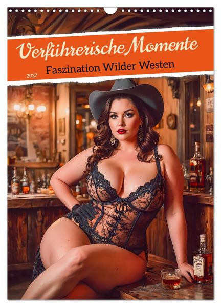 Verführerische Momente - Faszination Wilder Westen (Wandkalender 2027 DIN A3 hoch) CALVENDO Monatskalender