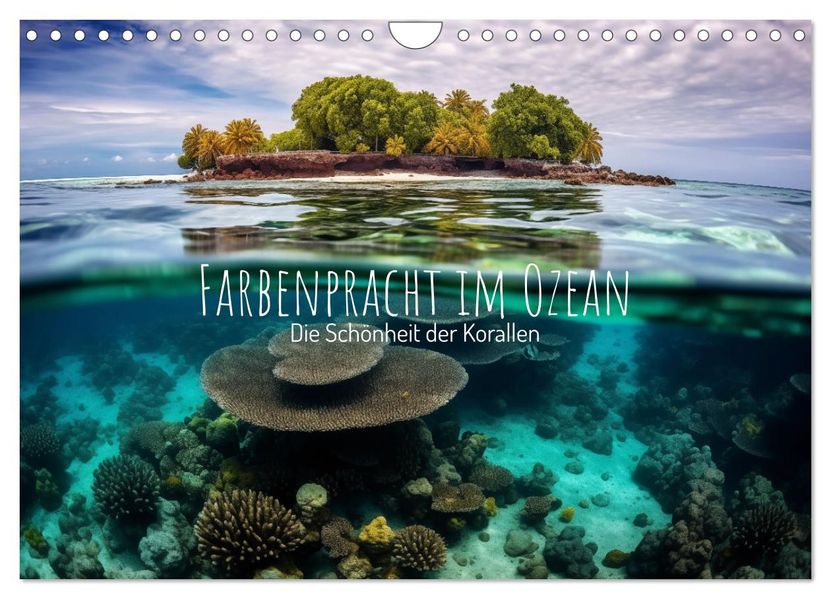 Farbenpracht im Ozean - Die Schönheit der Korallen (Wandkalender 2027 DIN A4 quer) CALVENDO Monatskalender