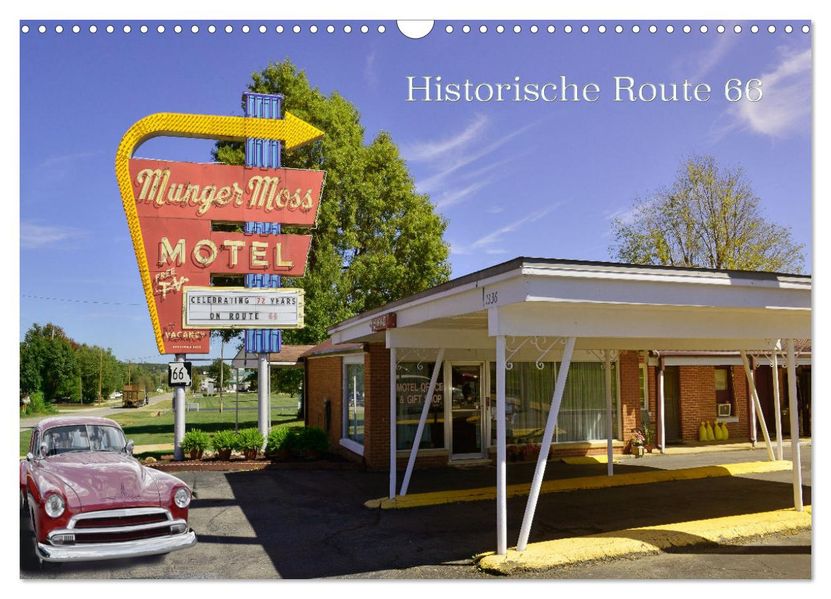 Historic Route 66 - National Scenic Byway (Wandkalender 2027 DIN A3 quer) CALVENDO Monatskalender