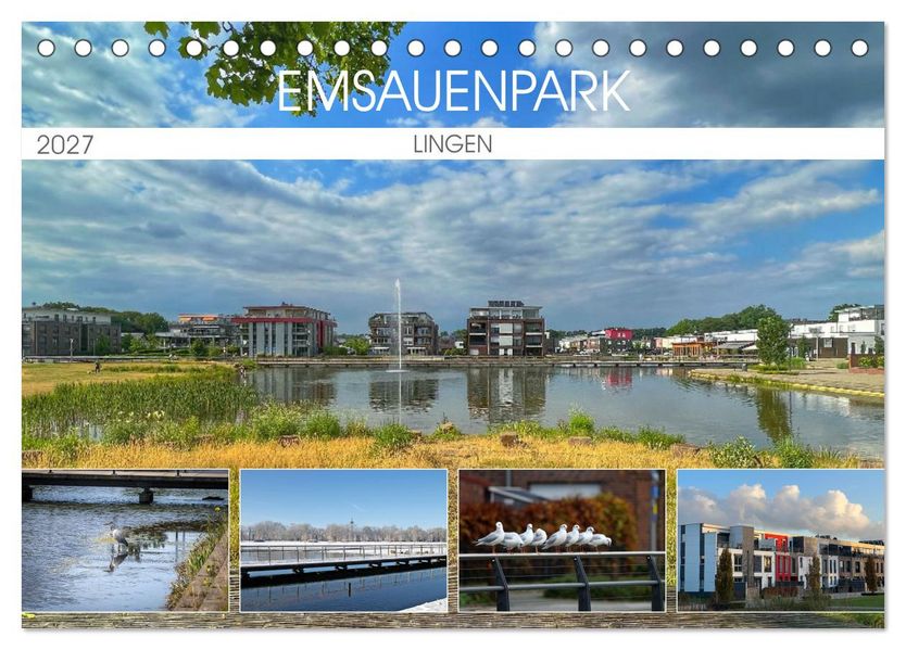Emsauenpark Lingen (Tischkalender 2027 DIN A5 quer) CALVENDO Monatskalender