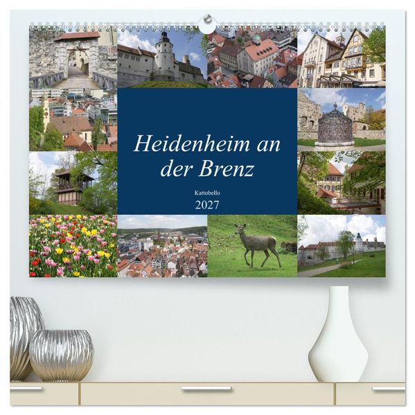 Heidenheim an der Brenz (hochwertiger Premium Wandkalender 2027 DIN A2 quer) Kunstdruck in Hochglanz