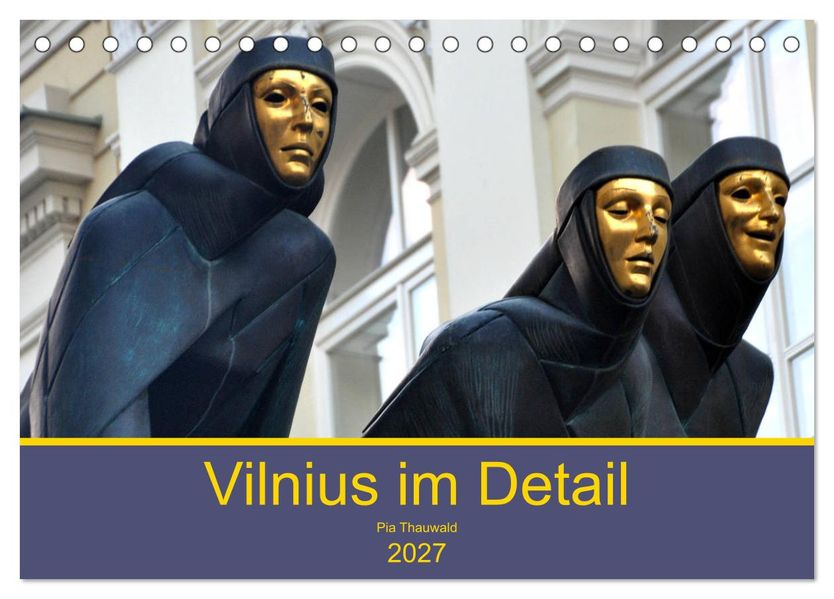 Vilnius im Detail (Tischkalender 2027 DIN A5 quer) CALVENDO Monatskalender