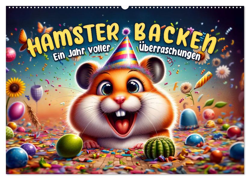 Hamsterbacken: Ein Jahr voller Überraschungen (Wandkalender 2027 DIN A2 quer) CALVENDO Monatskalender