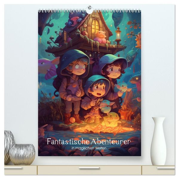Fantastische Abenteurer in magischen Welten (hochwertiger Premium Wandkalender 2027 DIN A2 hoch) Kunstdruck in Hochglanz