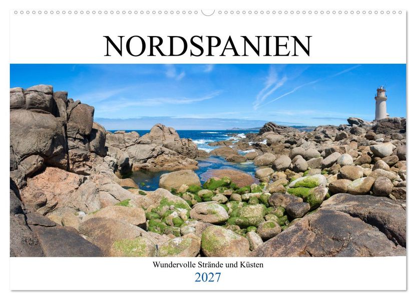 Nordspanien - Wundervolle Strände und Küsten (Wandkalender 2027 DIN A2 quer) CALVENDO Monatskalender