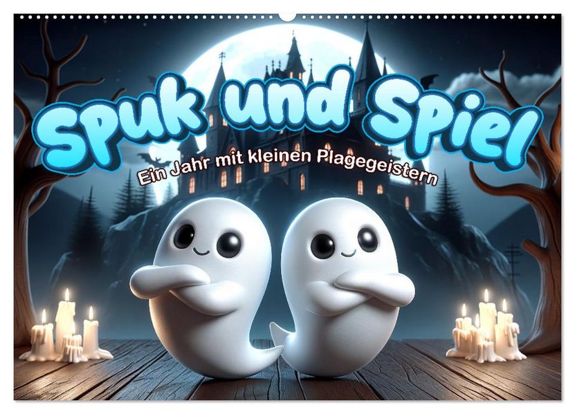 Spuk und Spiel: Ein Jahr mit kleinen Plagegeistern (Wandkalender 2027 DIN A2 quer) CALVENDO Monatskalender