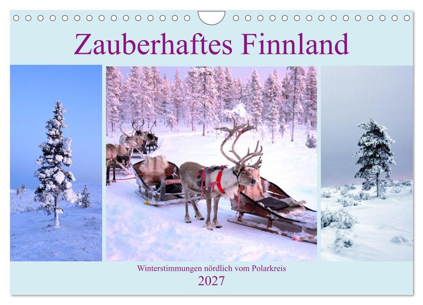 Zauberhaftes Finnland (Wandkalender 2027 DIN A4 quer) CALVENDO Monatskalender
