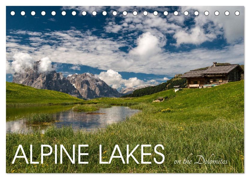 Alpine lakes on the Dolomites (Desk Calendar 2027 DIN A5 landscape) CALVENDO 12 Month DeskCalendar
