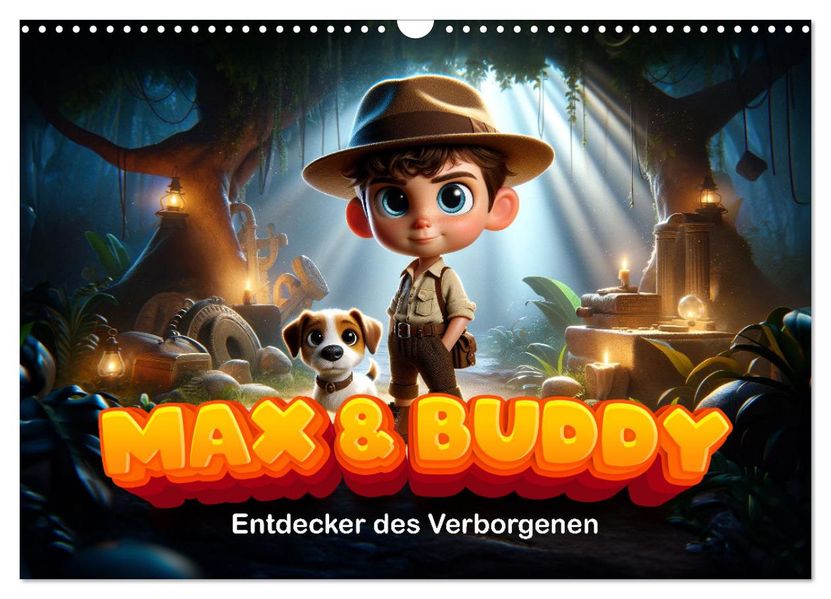Max und Buddy: Entdecker des Verborgenen (Wandkalender 2027 DIN A3 quer) CALVENDO Monatskalender