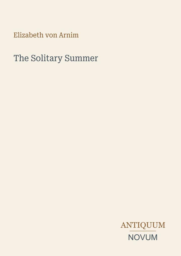 The Solitary Summer