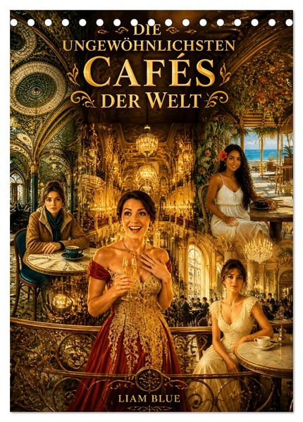Die ungewöhnlichsten Cafés der Welt (Tischkalender 2027 DIN A5 hoch) CALVENDO Monatskalender
