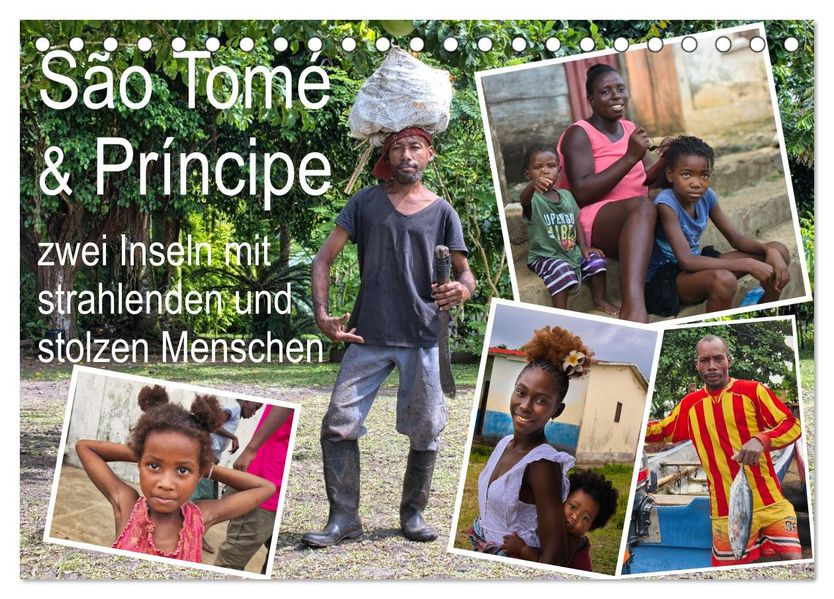 São Tomé und Príncipe - zwei Inseln mit strahlenden und stolzen Menschen (Tischkalender 2027 DIN A5 quer) CALVENDO Monatskalender