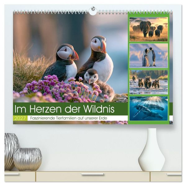 Im Herzen der Wildnis (hochwertiger Premium Wandkalender 2027 DIN A2 quer) Kunstdruck in Hochglanz