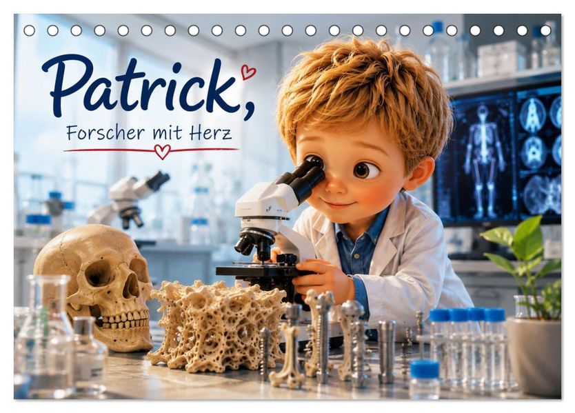 Patrick Forscher mit Herz (Tischkalender 2027 DIN A5 quer) CALVENDO Monatskalender