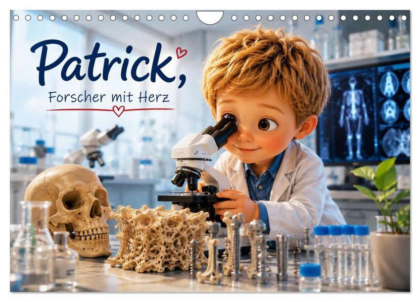 Patrick Forscher mit Herz (Wandkalender 2027 DIN A4 quer) CALVENDO Monatskalender