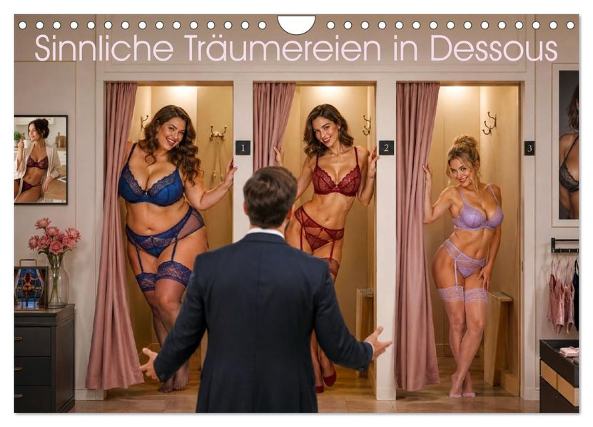 Sinnliche Träumereien in Dessous (Wandkalender 2027 DIN A4 quer) CALVENDO Monatskalender