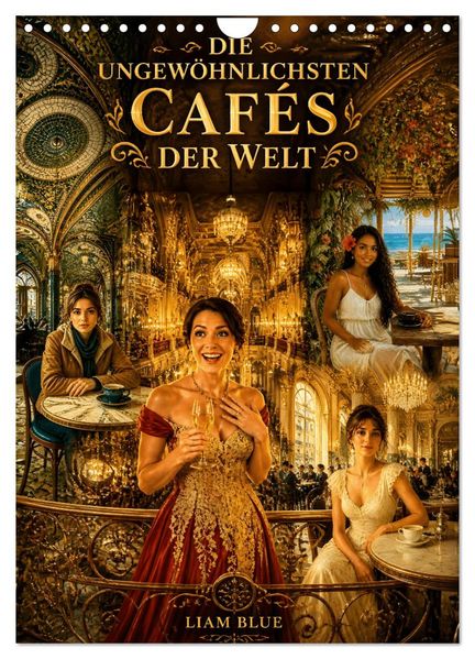 Die ungewöhnlichsten Cafés der Welt (Wandkalender 2027 DIN A4 hoch) CALVENDO Monatskalender
