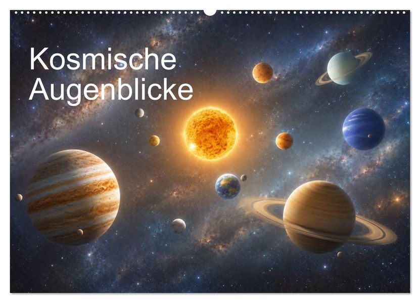 Kosmische Augenblicke (Wandkalender 2027 DIN A2 quer) CALVENDO Monatskalender