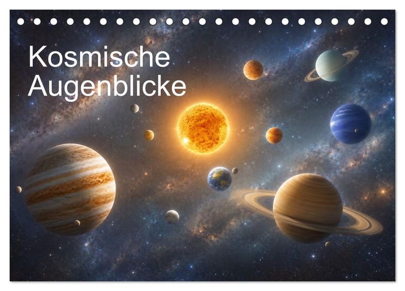 Kosmische Augenblicke (Tischkalender 2027 DIN A5 quer) CALVENDO Monatskalender