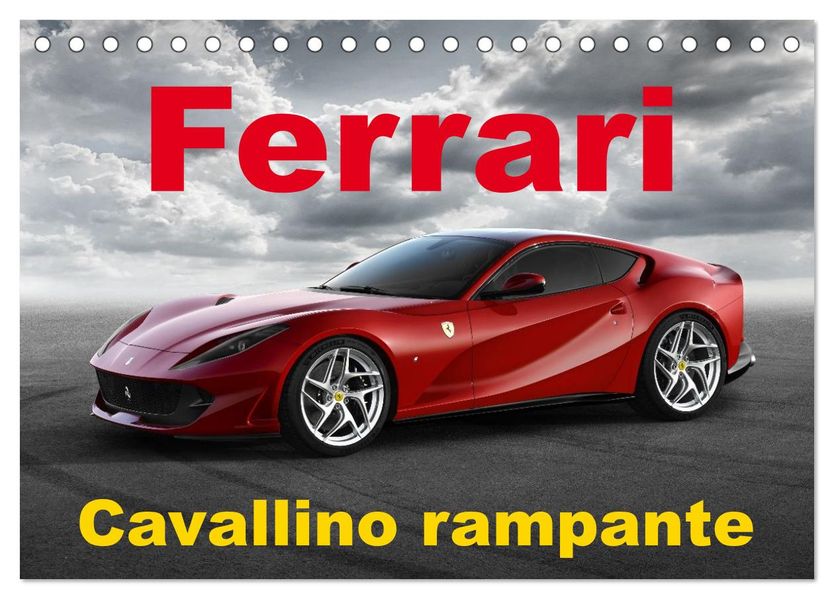 Cavallino rampante - Ferrari (Tischkalender 2027 DIN A5 quer) CALVENDO Monatskalender